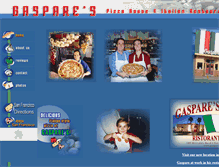 Tablet Screenshot of gasparespizza.com